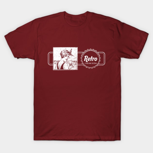 Retro Cream Soda Ad T-Shirt by GloopTrekker